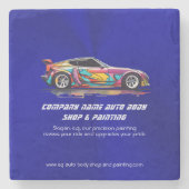 自動体ショップと絵を描精度 ストーンコースター (正面)