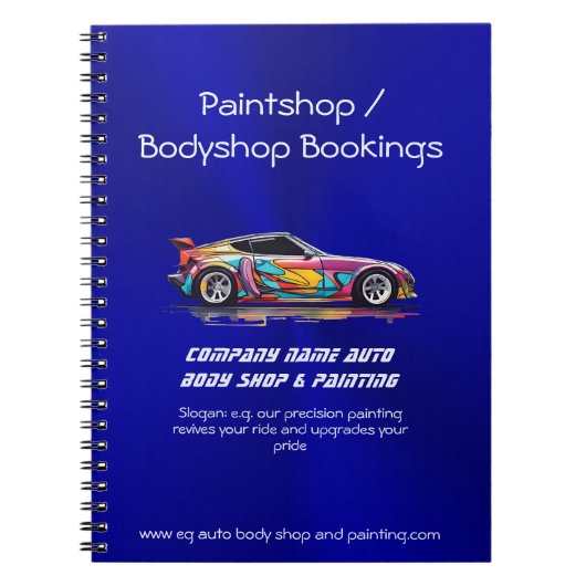 自動体ショップと絵を描精度 ノートブック (正面)