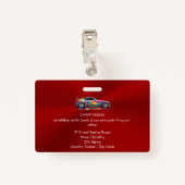 自動体ショップと絵を描精度 バッジ (裏面クリップ)