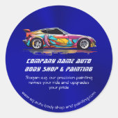 自動体ショップと絵を描精度 ラウンドシール (正面)