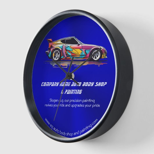 自動体ショップと絵を描精度 壁時計 (傾斜)