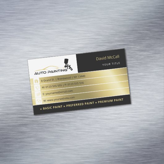 自動体ショップ&絵画ズ |スプレイ絵を描ヤー マグネット名刺 (インサイチュ)