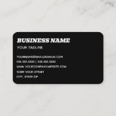 自動体プロフェッショナル車 名刺 (裏面)