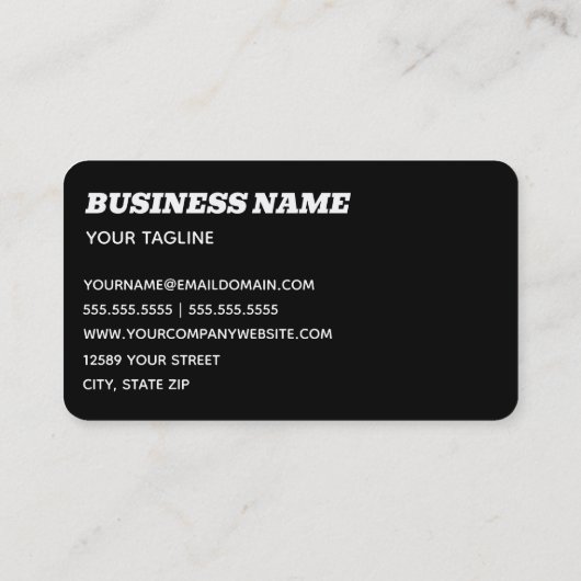 自動体プロフェッショナル車 名刺 (裏面)