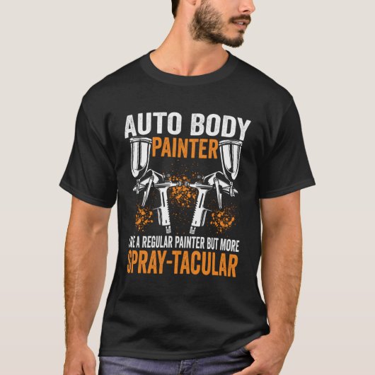 自動体ペインタオートボディテクニシャン車のスプラ Tシャツ (正面)
