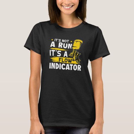 自動体ペインター走フローインディではない Tシャツ (正面)