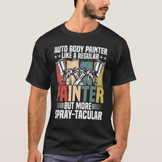 自動体ペインター車のプンカーペインター車D Tシャツ (正面)