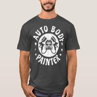 自動体ペイ絵画ントカーのスプレー車のP Tシャツ