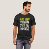 自動体技術者は常に右のペインターおもしろいAp Tシャツ (正面フル)