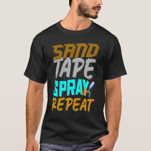 自動体画家サンドテープスプレー自動体技術 Tシャツ
