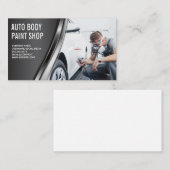 自動体絵を描ガレージショップ |作業者の散布 名刺 (正面/裏面)