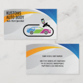 自動体絵を描サービス | 技術者 名刺 (正面/裏面)