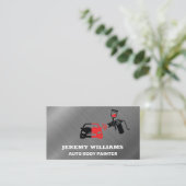 自動体絵を描ショップ | スプレー絵を描ロゴ 名刺 (スタンド正面)