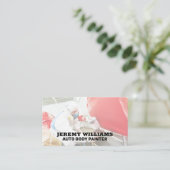 自動体絵を描ショップ | 熟練労働者 名刺 (スタンド正面)