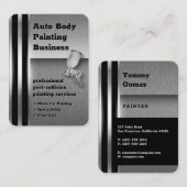 自動体絵画の金属 |プロフェッショナル 名刺 (正面/裏面)