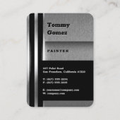 自動体絵画の金属 |プロフェッショナル 名刺 (裏面)