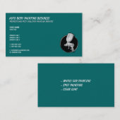 自動体絵画の |アクアカッコいいカラー 名刺 (正面/裏面)