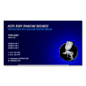 自動体絵画の |プロフェッショナル青 マグネット名刺 (正面)