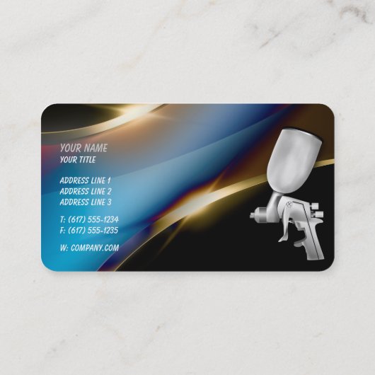 自動体絵画の |プロフェッショナル 名刺 (裏面)