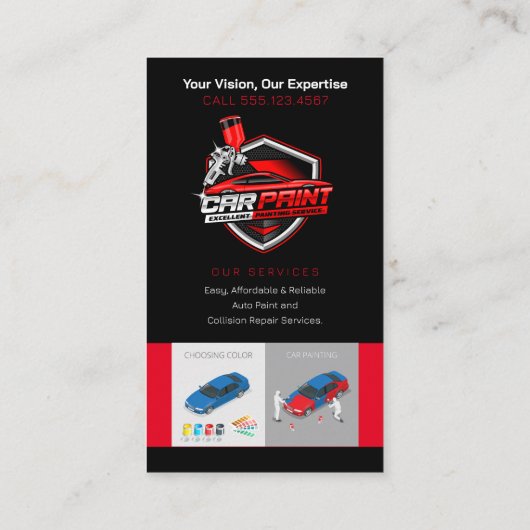 自動体絵画の |プロフェッショナル 名刺 (裏面)