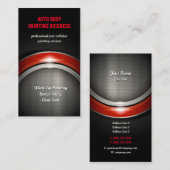 自動体絵画の |レトロ車 名刺 (正面/裏面)