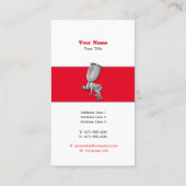 自動体絵画の |赤モダン色 名刺 (裏面)