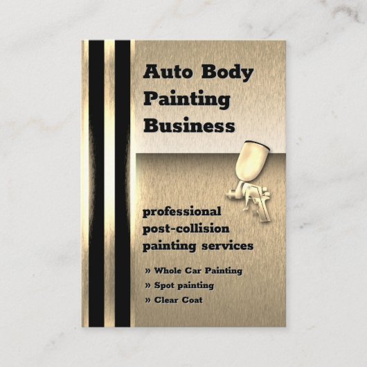 自動体絵画ズ金金属 |プロフェッショナル 名刺 (正面)