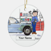 自動体 – メス セラミックオーナメント (左)