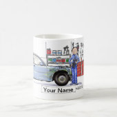 自動体、男性 コーヒーマグカップ (中央)