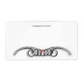 自動作家蔵書票 ラベル (正面)