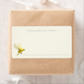 自動作家 |イエローフィンチ蔵書票 ラベル (インサイチュ)