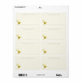 自動作家 |イエローフィンチ蔵書票 ラベル (フルシート)