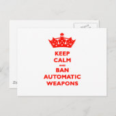 自動保兵器の静粛および禁止 ポストカード (正面/裏面)