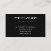 自動修すごい理のクリーニングの自動車自動詳細 名刺 (裏面)