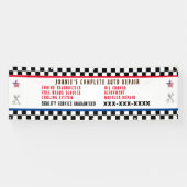 自動修カスタマイズ理店フルサービスUSAフラグ 横断幕 (横)