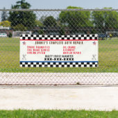 自動修カスタマイズ理店フルサービスUSAフラグ 横断幕 (インサイチュ)