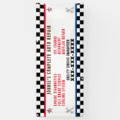 自動修カスタマイズ理店フルサービスUSAフラグ 横断幕 (縦)