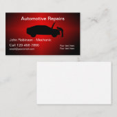 自動修カッコいい復整備士名刺 名刺 (正面/裏面)