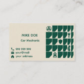 自動修復と整備士 名刺 (裏面)