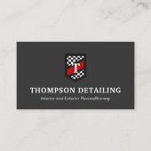 自動修復と詳細フ市松模様にラグ 名刺 (正面)