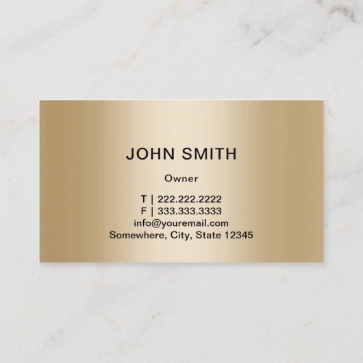 自動修復ブラック車の金ゴールド整備士 名刺 (裏面)