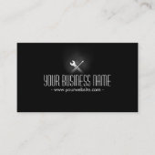 自動修復プレーン暗いプロフェッショナル 名刺 (正面)