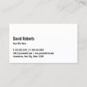 自動修復プロフェッショナルブラックメタル車の 名刺 (裏面)