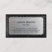 自動修復プロフェッショナルメタルフレーム車の 名刺 (裏面)