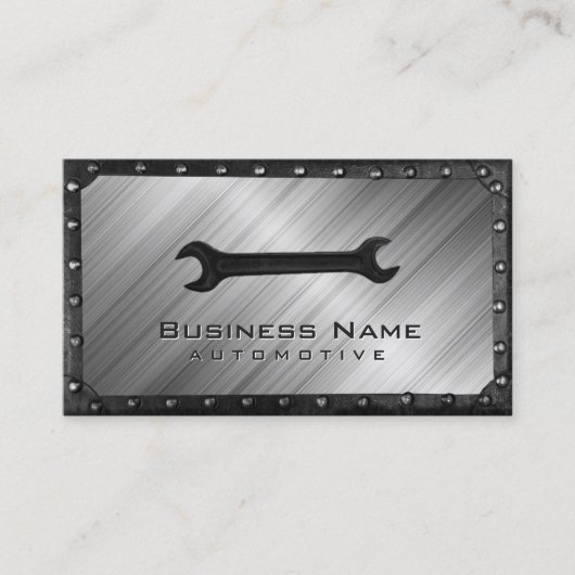自動修復プロフェッショナルメタル&スチール車の 名刺 (正面)