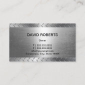 自動修復プロフェッショナルレッドメタル車の 名刺 (裏面)