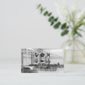 自動修復ベイ | 整備士修正アイコン 名刺 (スタンド正面)