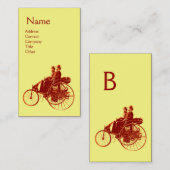 自動修復モノグラム車のイエローブラウンクラフト 名刺 (正面/裏面)