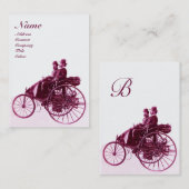 自動修復モノグラム車のパープルエッグシェル 名刺 (正面/裏面)