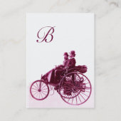 自動修復モノグラム車のパープルエッグシェル 名刺 (裏面)